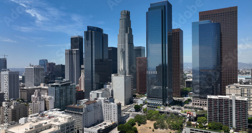 Foto Los Angeles downtown skyline financial district