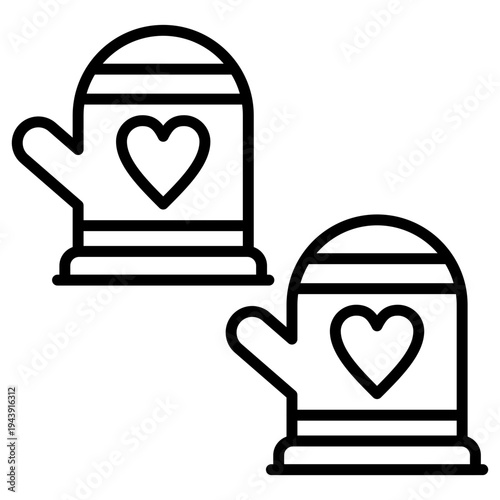 Oven mitts Icon