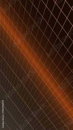 Abstract Grid - A Dynamic Visualization of Interconnected Lines and Light.