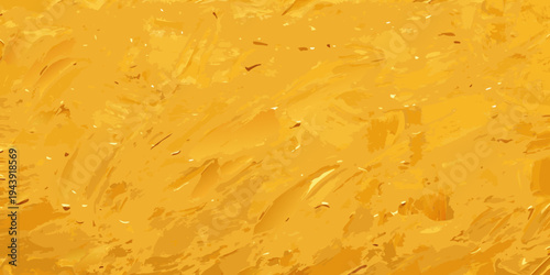 Abstract golden texture with swirling brushstrokes and speckled highlights
