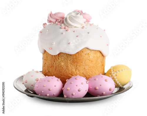 Sweet Easter cake with meri...