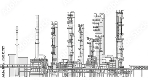Industrial Plant Facility Structure.
