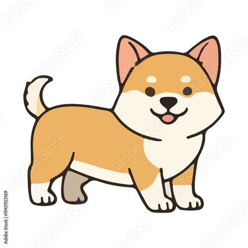 Cute Shiba Inu Cartoon
