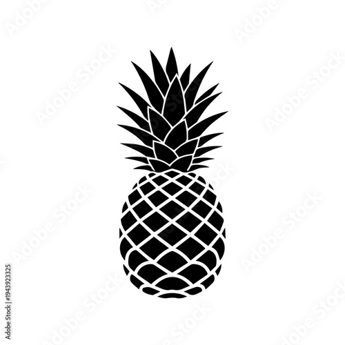 Sweet pineapple tropical fruit symbol representing fresh organic nutrition Vector illustration
