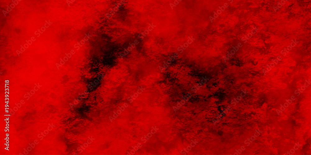 Obraz premium Dark abstract background with red grunge effect background. red velvet grunge texture fantasy smooth watercolor painted art design. Dark elegant red shades aquarelle paint 