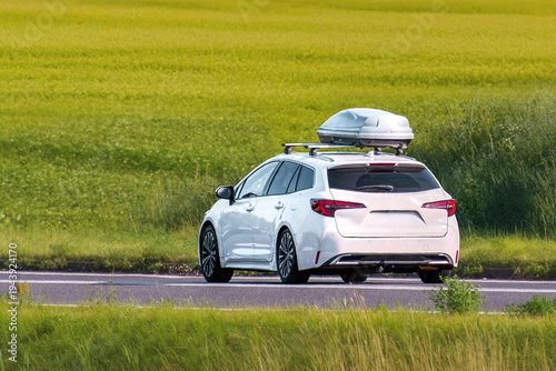 Wallpaper Mural Outdoor vacation journey with roof rack storage Torontodigital.ca