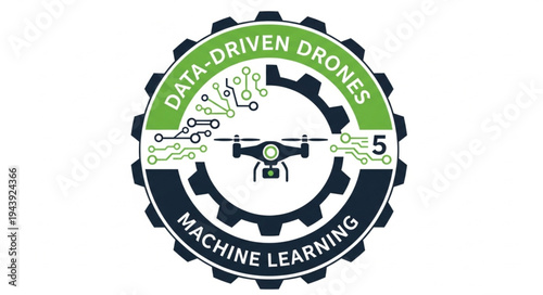 Data-Driven Drones and Machine Learning Logo Design.