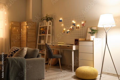 Interior of living room wit...