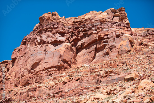 Fotografie Rock canyon background, rocky texture