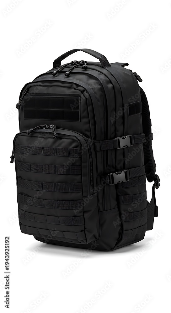 Naklejka premium Tactical Backpack: Durable Design, Ready for Anything