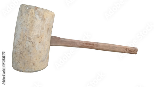 Wallpaper Mural Traditional wooden hammer isolated on transparent background. Rustic hand tool used for carpentry, construction, and woodworking. Antique hammer equipment with natural wood texture. Torontodigital.ca