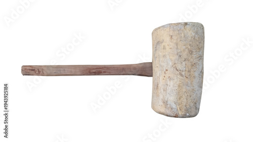 Wallpaper Mural Traditional wooden hammer isolated on transparent background. Rustic hand tool used for carpentry, construction, and woodworking. Antique hammer equipment with natural wood texture. Torontodigital.ca