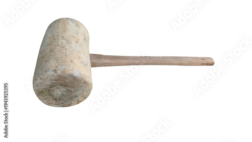 Wallpaper Mural Traditional wooden hammer isolated on transparent background. Rustic hand tool used for carpentry, construction, and woodworking. Antique hammer equipment with natural wood texture. Torontodigital.ca