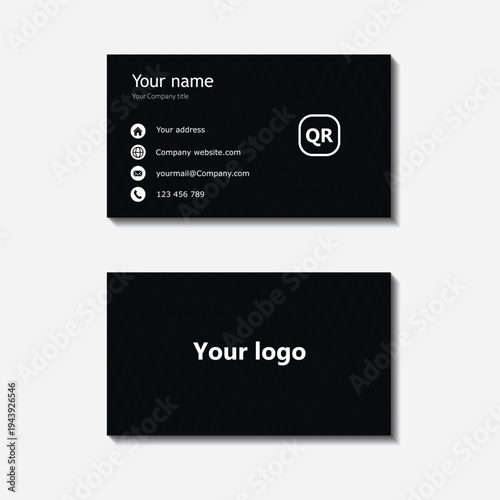 Business card design template, Clean professional business card template, visiting card, business card 