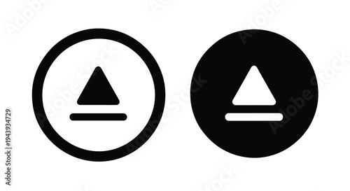 Modern Triangle Warning Icon Set in Vibrant Purple - Line and glyph icon set - Minimalist, flat icon, outline, glyph, linear, clipart, sticker - icon set