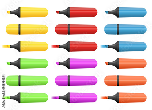 Colorful Markers: A vibrant selection of writing tools in various hues.