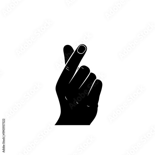 Happy friendship day silhouette hand gesture of love and unity