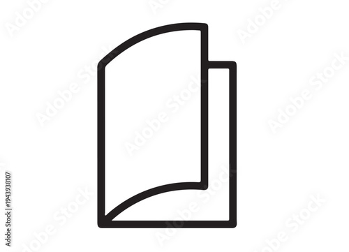 Logbook line icon outline style