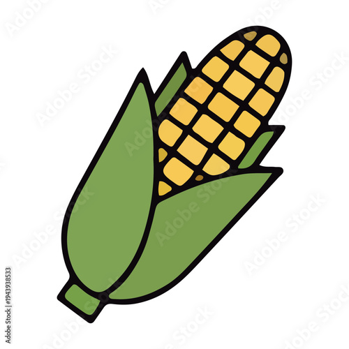 Hand Drawn Corn Cob Icon