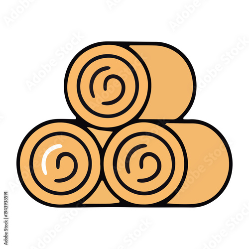 Hay Bales Stack Icon