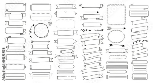 Collection of Abstract Flowchart Elements and Shapes for Diagram Design.