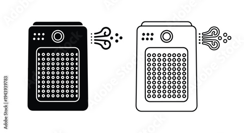 Modern Iron vs Steamed Clothes Icon Set Flat Design - Line and glyph icon set - Minimalist, flat icon, outline, glyph, linear, clipart, sticker - icon set