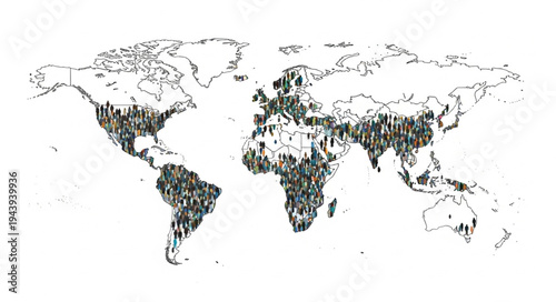 Global Distribution of Vegetation - A Detailed World Map.