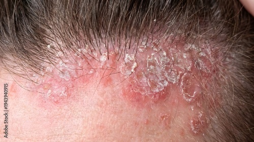 symptomatic of scalp psoriasis or seborrheic dermatitis