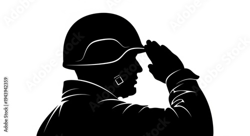 Man wearing a helmet silhouette.