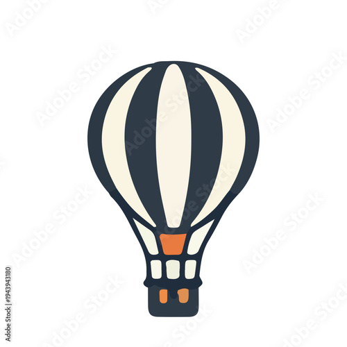 Vintage Hot Air Balloon Icon