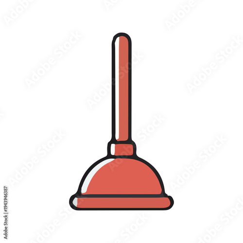Plunger Icon Isolated