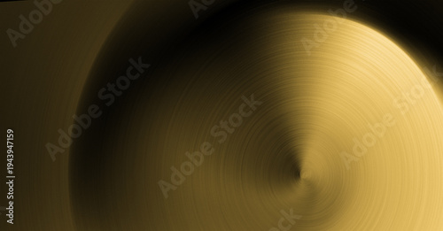 Luxury gold metal texture with a circular (radial) pattern and soft glow. Perfect for business presentation backgrounds, technology product websites, luxury catalog covers, or premium product 