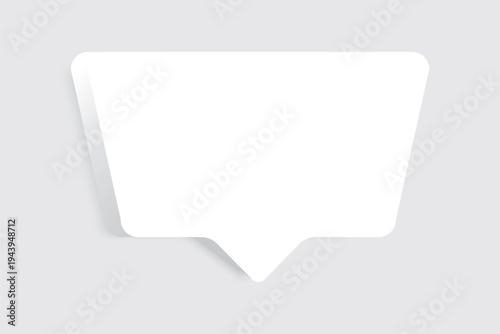 Speech bubble blank frame, text quote box, message