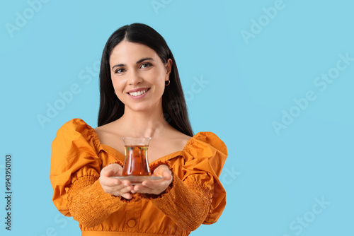 Beautiful woman with Turkis...