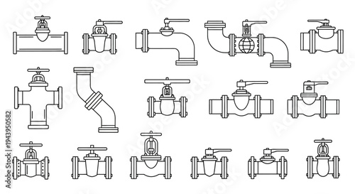 Various Industrial Water Pipe Fittings.