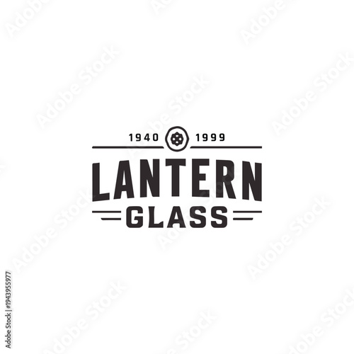 Vintage Lantern Glass Company Logo Design Established 1940 to 1999