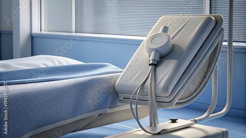 Medical Negative Pressure Wound Therapy Device on Hospital Bed