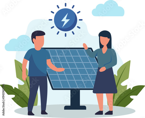 Illustration of ESG Concept with Environmental Social Governance Project