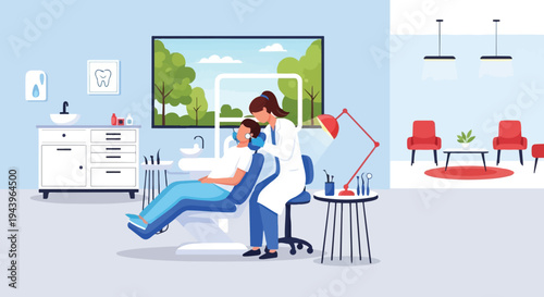 Successful business people including a professional woman and businessman silhouettes with a growth graph illustration concept in an office city setting