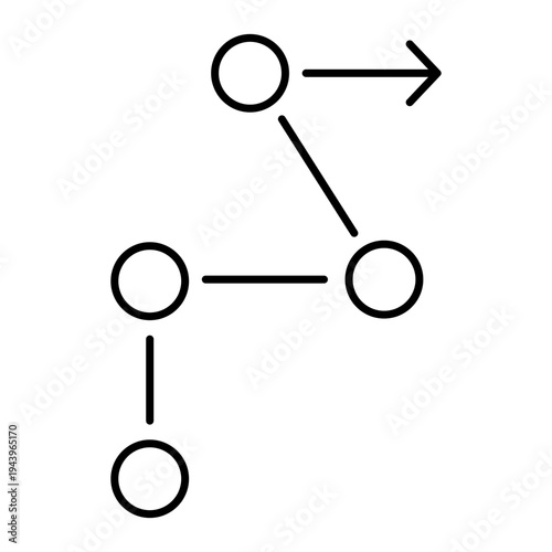 Route icon vector. Path Illustration sign. Direction symbol. Navigation logo. 