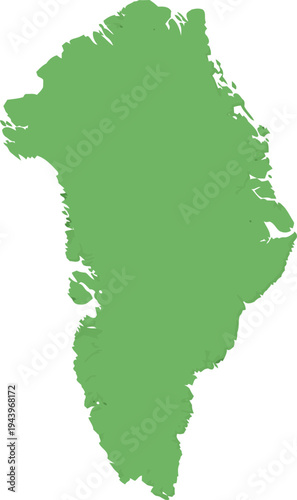 Green Africa continent map.