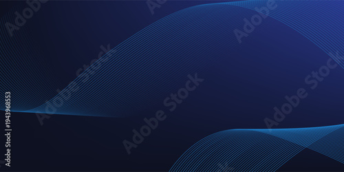 Amazing Dynamic and abstract digital design with flowing blue waves over a dark background, smooth and curved lines, and a dotted pattern that creates a sense of movement and energy.