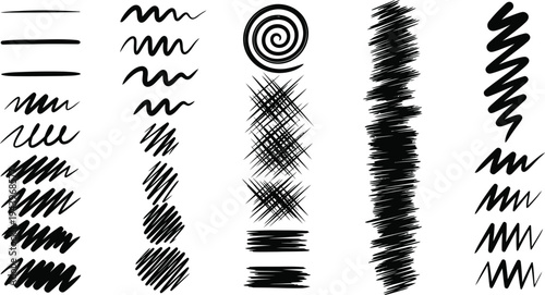  Collection of stroke brush elements