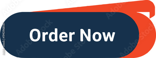 Vectoe art of blue and red order now button with white text