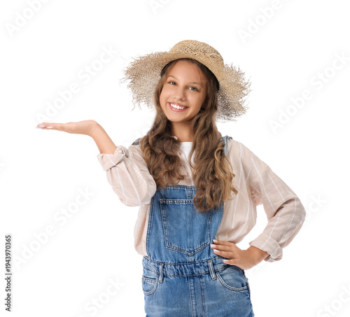 Cute teenage happy gardener...
