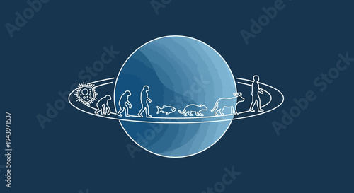 Evolutionary Journey of Life on a Ringed Planet.