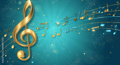 Golden Symphony Over Azure