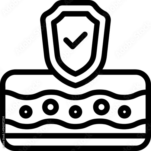 Secure Server Protection Icon.