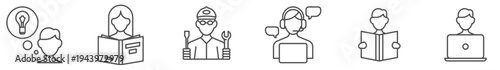 People At Work Icon Set