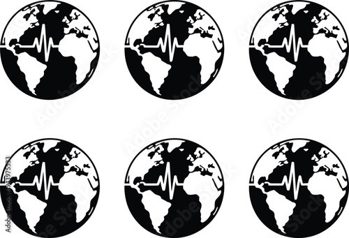 Heartbeat of the earth in modern design